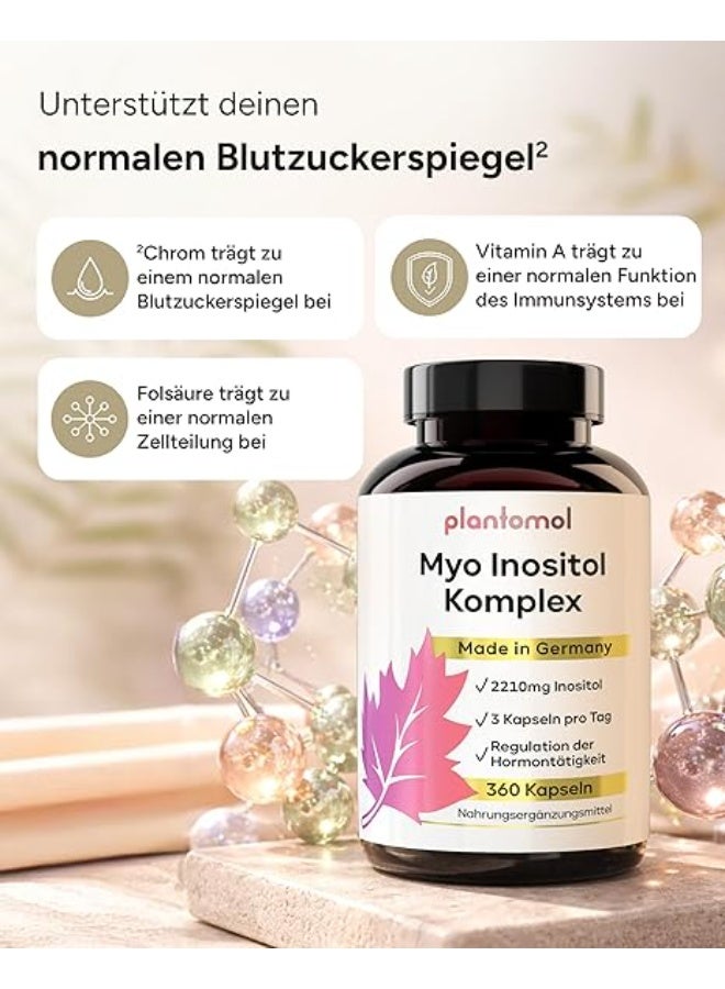 Plantomol Myo-Inositol & Folic Acid – Supports Hormonal Balance & Fertility – Made in Germany – 365 Capsules - Image 4
